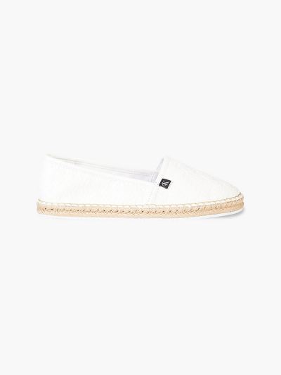 Calvin Klein Cipők HU487315 | Calvin Klein Logo Női Espadrilles Világos Fehér